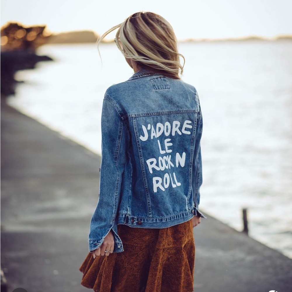 Denim Jean Jacket - J’adore Le rock n roll